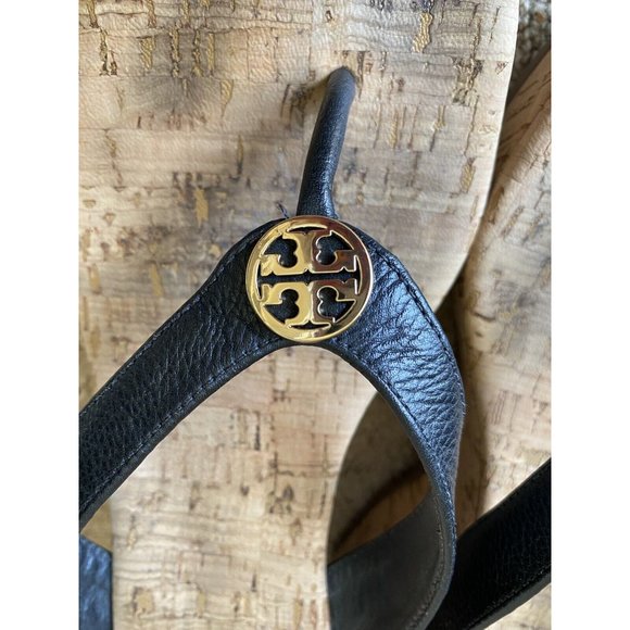 Tory Burch Suzy Cork Wedge Platform Sandals Size 9.5 - Picture 8 of 12